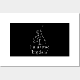 The United Kingdom (map) Posters and Art